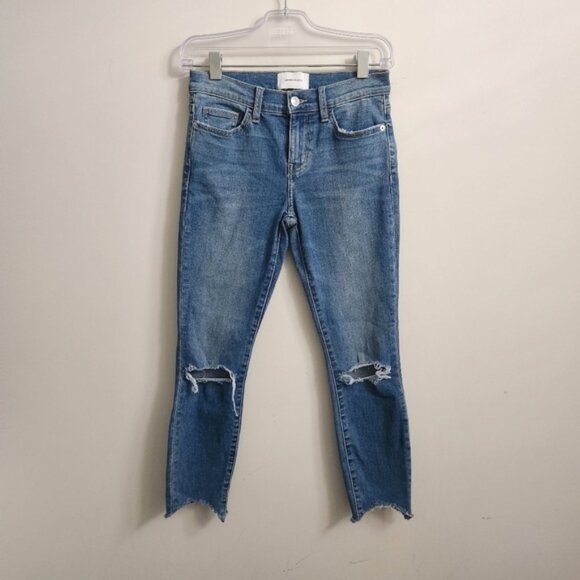 CURRENT/ELLIOTT | Jeans distressed blue sz 26 - Picture 2 of 8